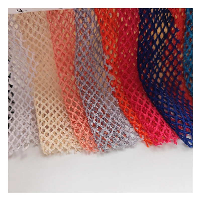 Black Soft Diamond Mesh Fabric Stretch Sexy Beach Fishnet Bikini Swimsuit Fabric