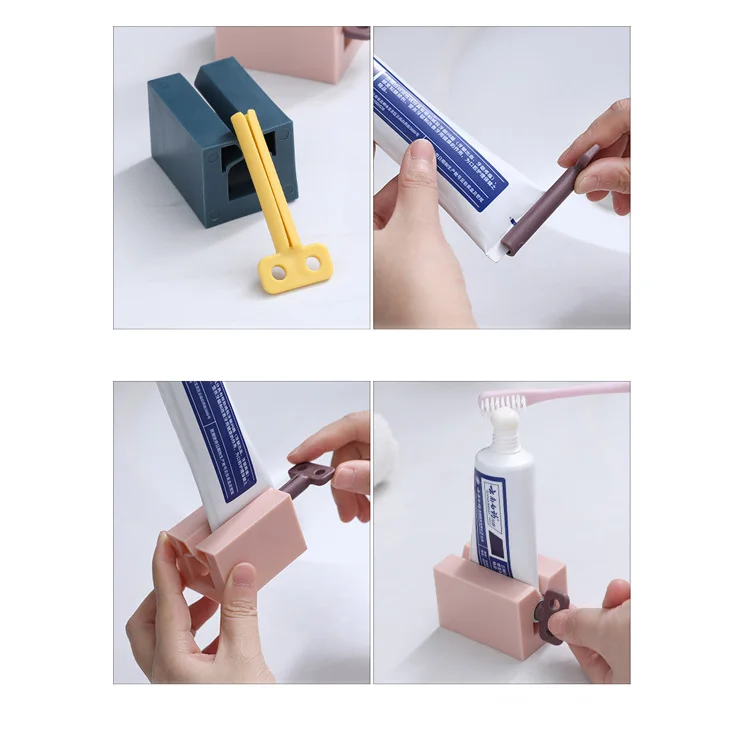 Bestlife Bathroom Rolling Tube Toothpaste Squeezer Holder Toothpaste Dispenser