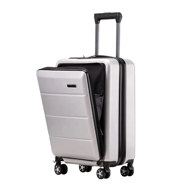 2019 New Product Low MOQ ABS PC Silent Wheel Valise Custom Boarding Suitcase Luggage Set