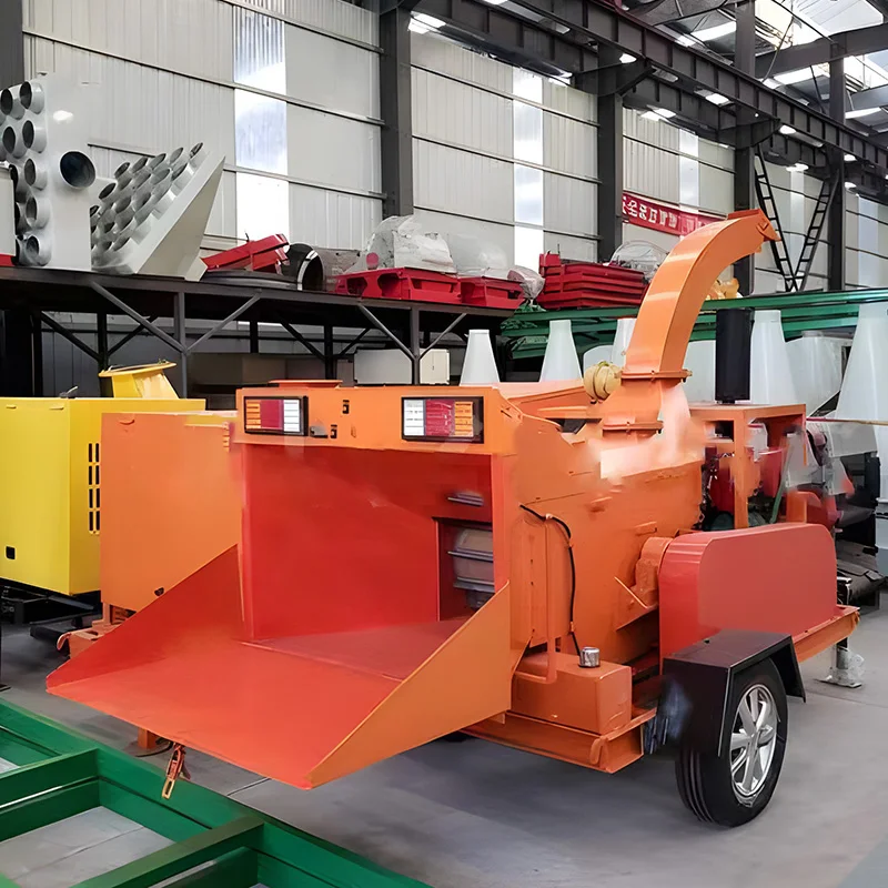 Wood Crusher Pulverizer Chips Tree Branch Electric Tree Mobile Wood Branch Crusher For Mushroom