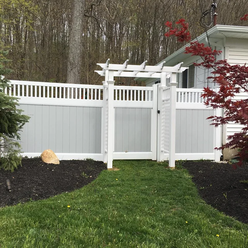 Factory Price Privacy Vinyl PVC  Garden Panel Vinyl Fencing For Garden