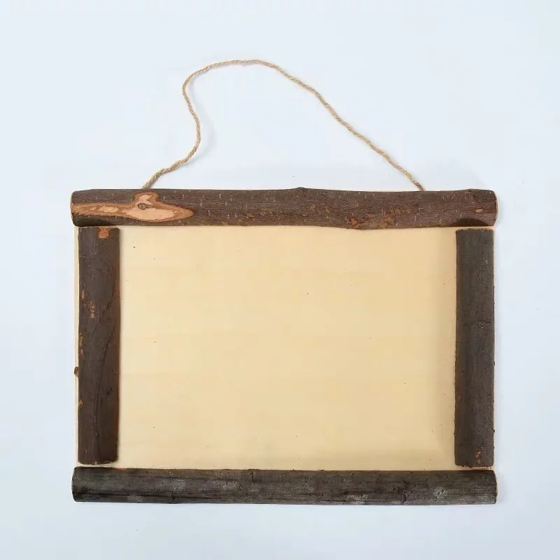 DIY toys Natural materials wood chips tree branches background Wood Crafts for kids Customized kids craft set educational toy