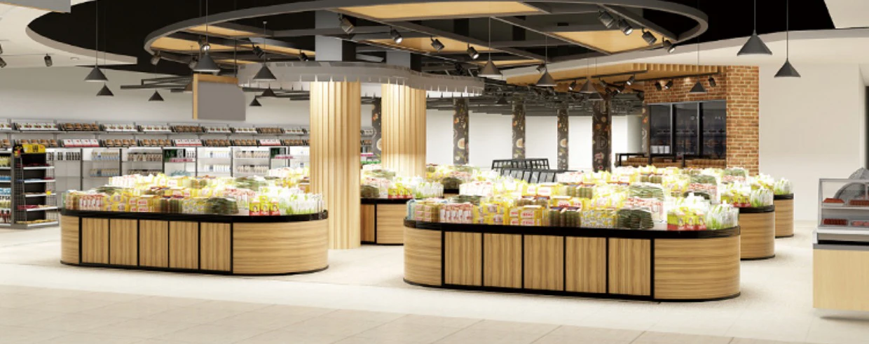 Meicheng Commercial Snack Display Candy Bulk Rack For Supermarket Nuts Displays Racks Grains Display Rack