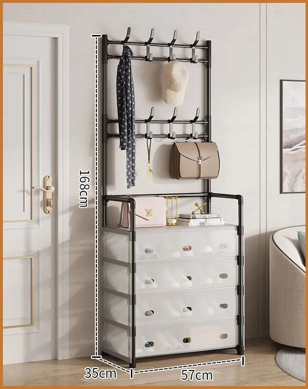 Standing 5 Layers Shoes Storage Rack Organizer Home Dustproof