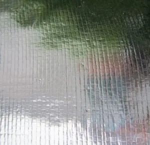 double side MPET reflective woven foil for roof sarking