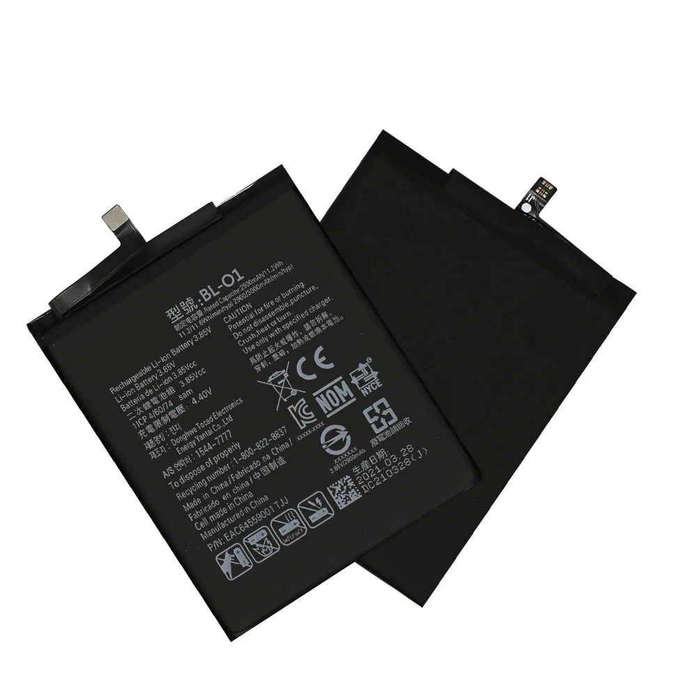 Original Rechargeable Battery BL-O1 for LG K20 2019 K8 + LM-X120EMW 3000mAh 3.84V