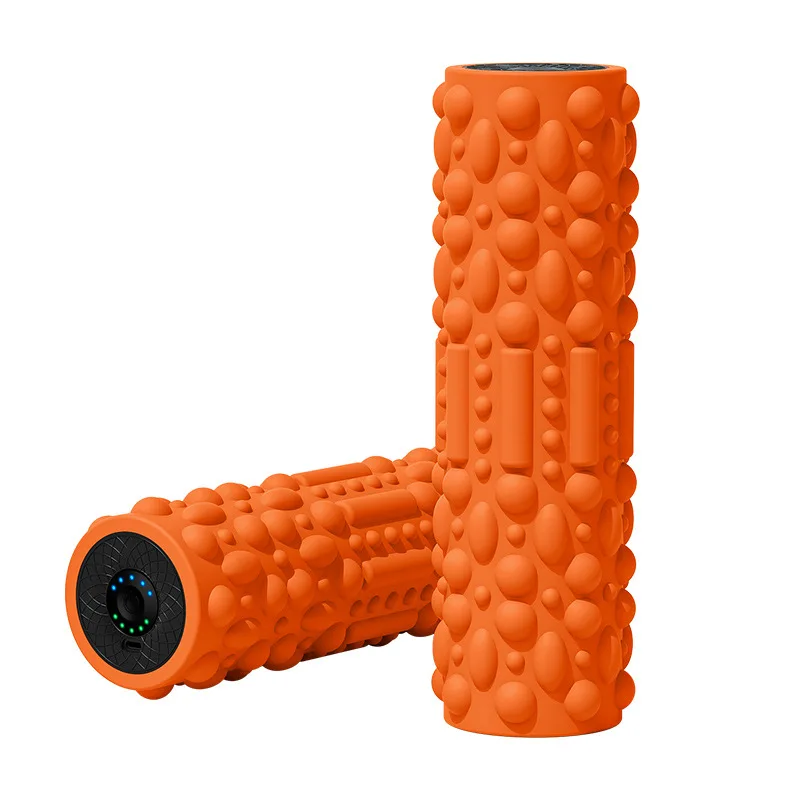 Electric Foam Roller Vibrating and Yoga Muscle Massage Stretch Point Fitness Post Workout Recovery