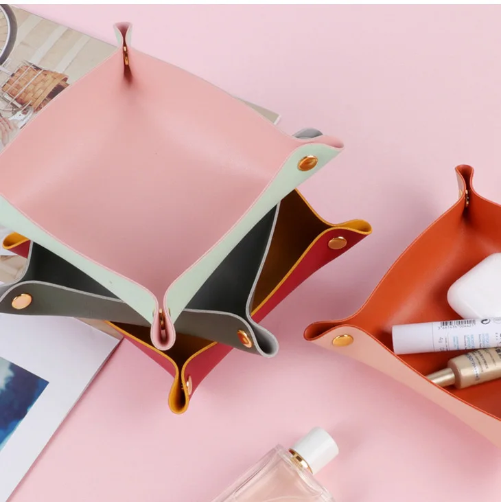 Quick Shipping Catchall Valet Tray Change Key Organizer Coin Dice Storage ValetCatchall Travel Dish Plate