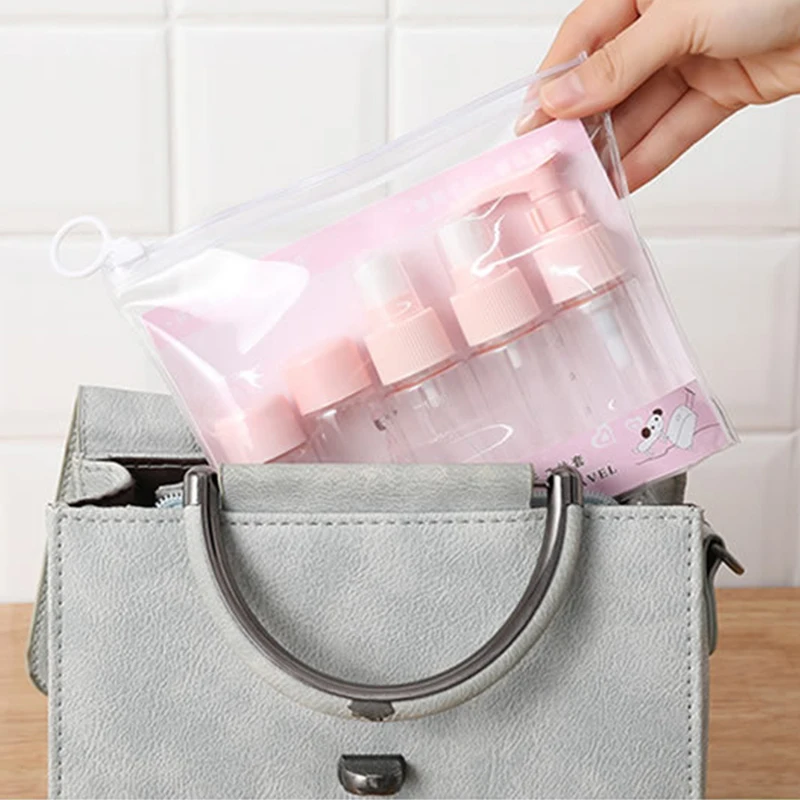 2021 Popular Mini Travel Bottle Set For Cosmetic Packaging Plastic Container Kit