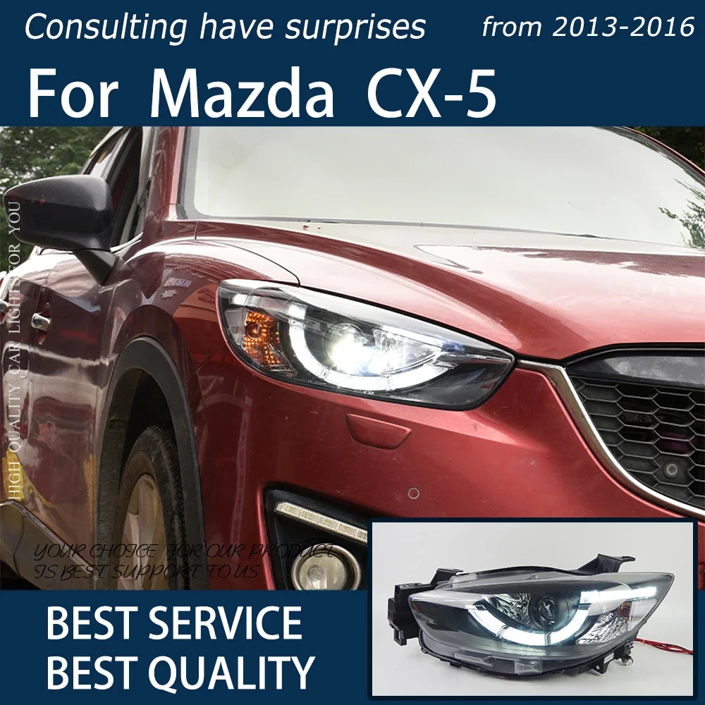 Car Lights Mazda CX-5 2013-2016 LED Headlight Upgrade Bicofal Assembly