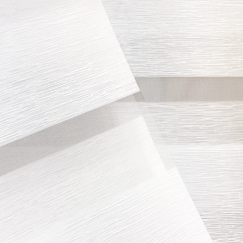 Indoor Window Treatment Double Layer Zebra Roller Blinds Banded Shades Manual Zebra Cordless Blinds