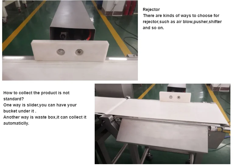High Speed Automatic Belt  Conveyor Measuring Food Pouch Bag Weight Check Weigher Scale