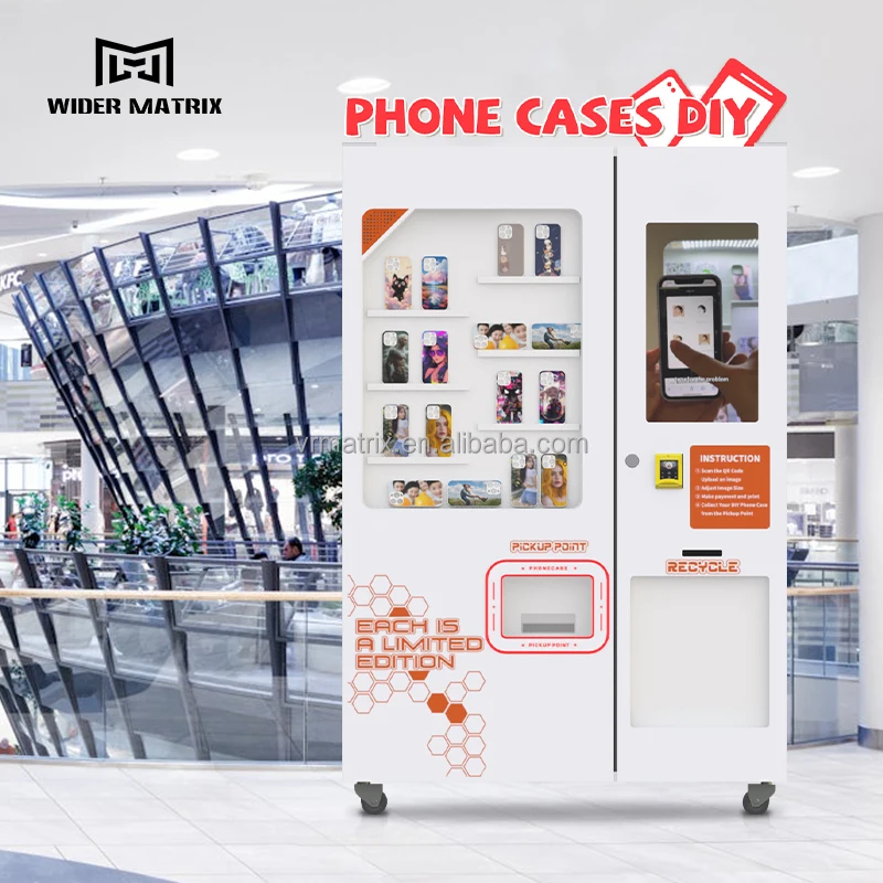 Wider Matrix 2024 New Vending Machine Self-service Automatic Customized Phone Case Vending Machine
