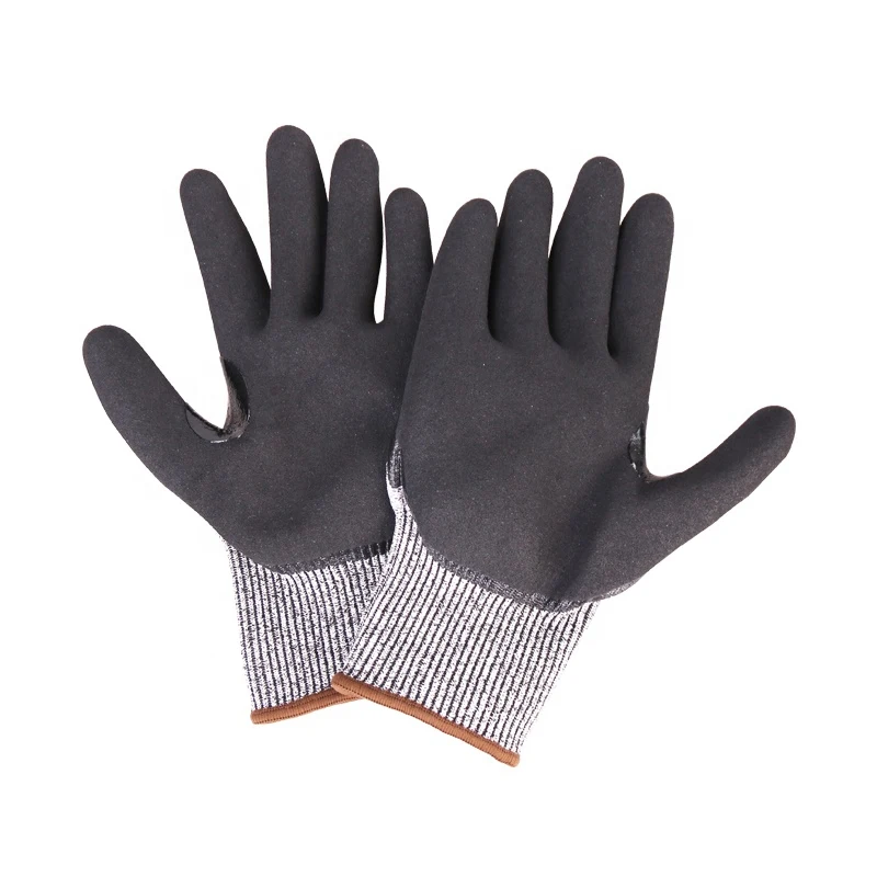 Breathable Light Weight HPPE Level 5 Anti Cutting Safety Gloves Food Grade Kitchen Coated Wear Resisting Work Gloves