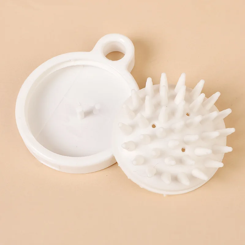 Custom Logo Eco Friendly Wheat Straw Handheld Soft Silicone Head Scalp Massager Comb Hair Shampoo Brush Bath Brushes