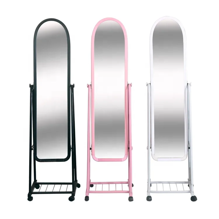 
Modern Style Home Bedroom Decorative Floor Standing Pu Framed Cheap Dressing Mirrors 