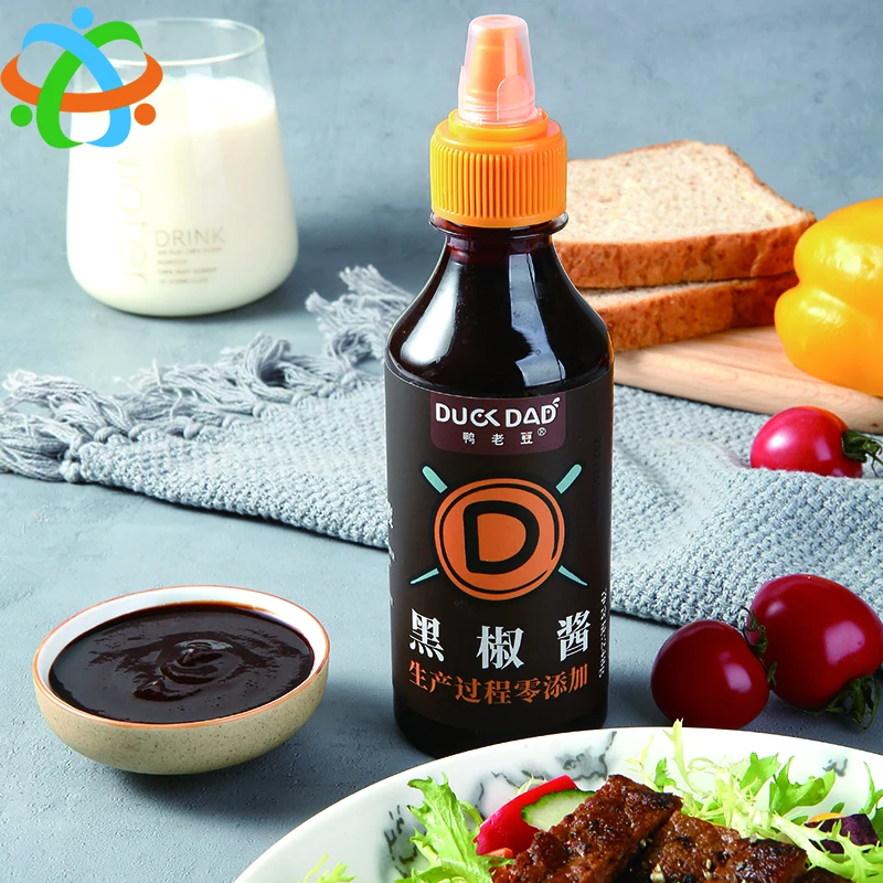 OEM custom black pepper sauce bbq sauce paste