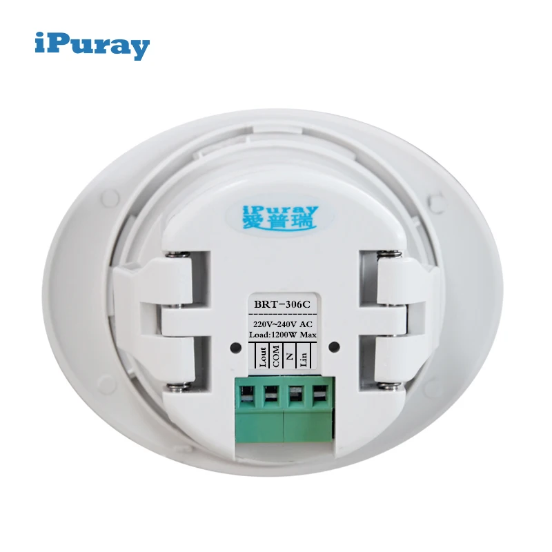 Intelligent Ceiling Mount PIR Motion Sensor Light Switch with Potentiometer Adjustable Delay