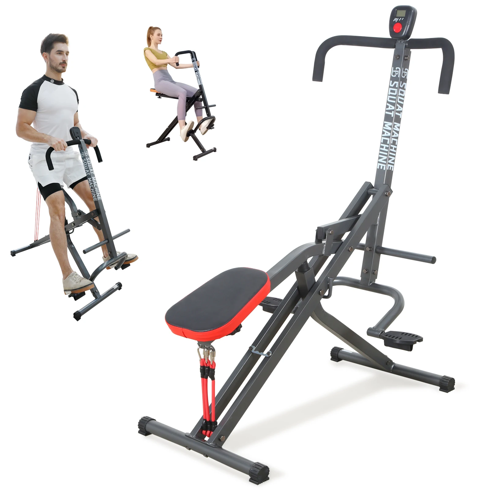 New Style Whole Body Fit Total Crunch Workout Exercise Squat Machine  Gym Inversion Ab Body Crunch with Rope