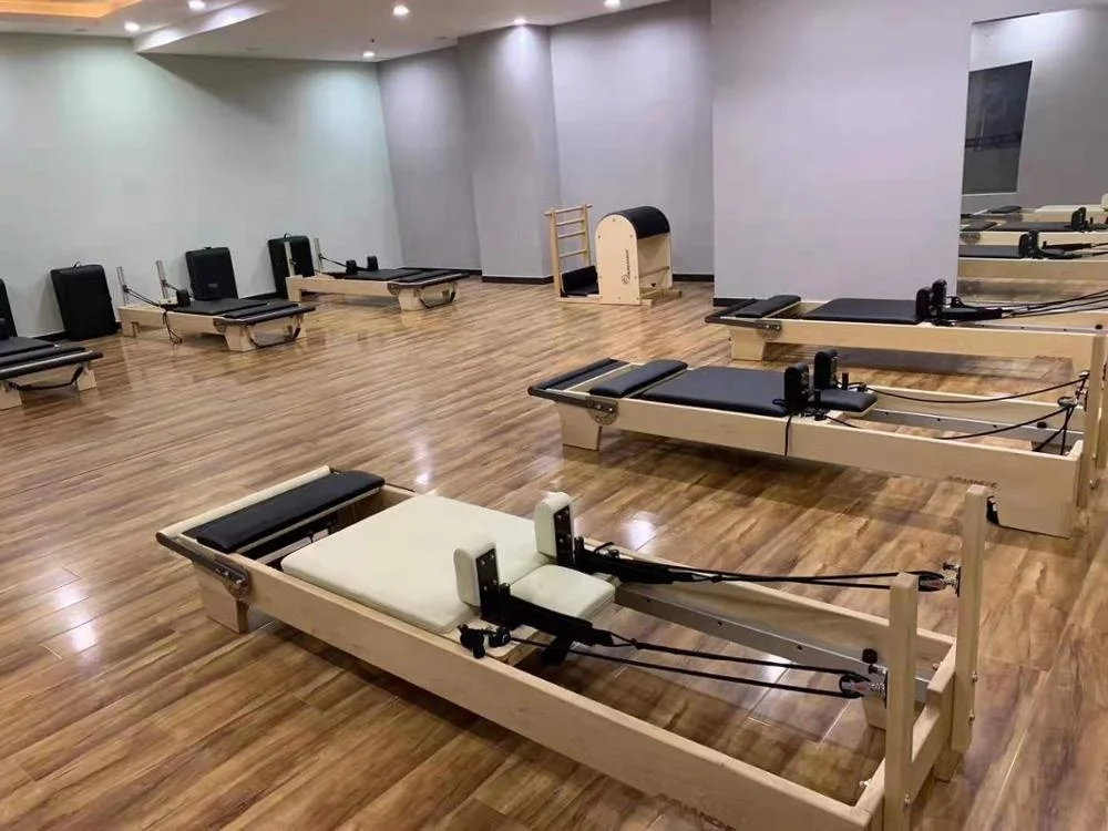 Dezhou Shizhuo  Boay Pilates Reformer Machine White Maple Wood Pilates Bed For Yoga