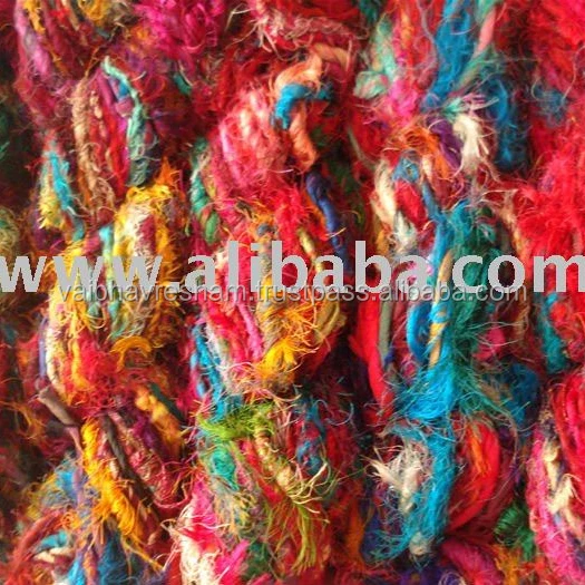 
Recycled Silk Sari Fabric Yarn 