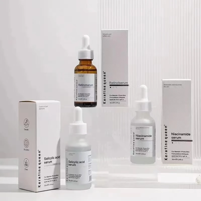 Сыворотка ретинола увеличивает жизнеспособность кожи и питает улучшающий тон ослабляет темные линии замедляет старение сыворотки для лица