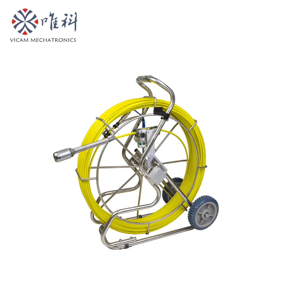 Pipe inspection system spare part 20m 30m 50m fiberglass push rod cable