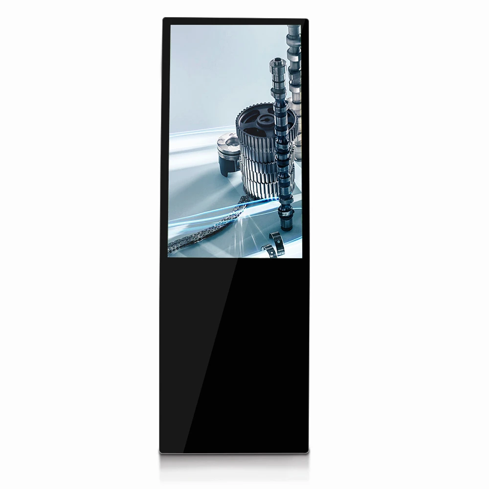 Floor Stand Advertising Kiosk 43Inch Slim Full Color Waterproof Indoor Lcd Display with High Brightness Advertisingmediaplayer