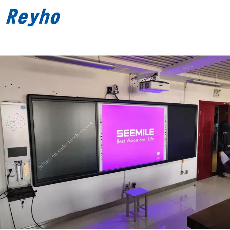 Multi Finger 86 100 inch LED Writing Blackboard IR interactive whiteboard all in one magnetic chalkboard