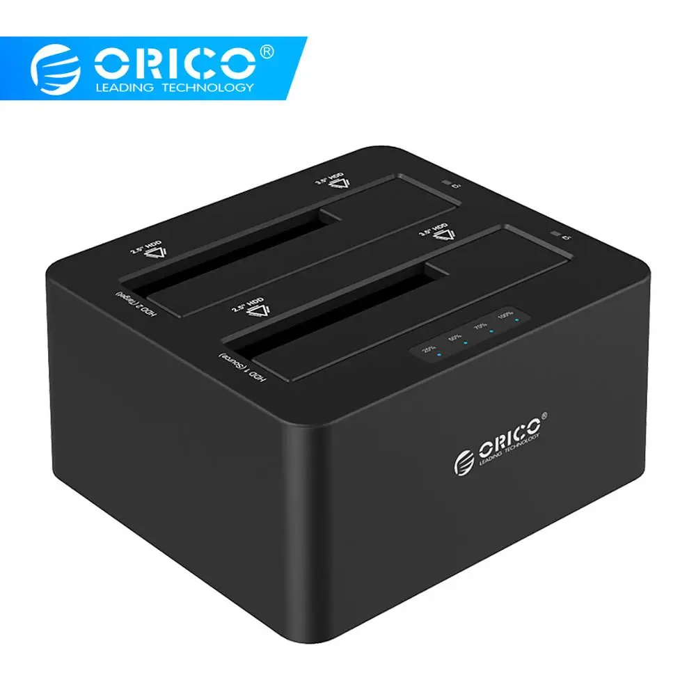ORICO 5 5-дюймовая прозрачная док-станция для жесткого диска USB 3 Type