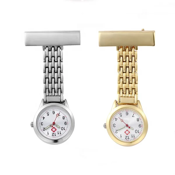 Mini Design Ladies Fashion Watch Small Portable Waterproof Alloy Japanese Movement Nurse Wall Watch for Women