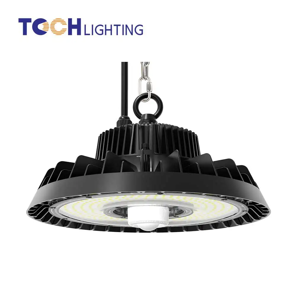 Competitive LED high bay light 150W 200W high bay LED light UFO type with Pulggale motion sensor Tuya APP control