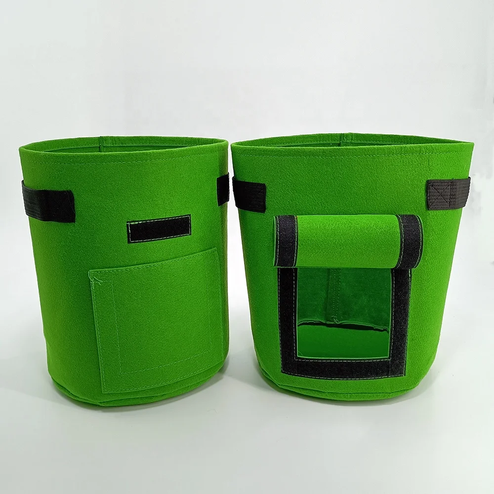 Cheap customized 1 3 5 7 10 20 30 50 100 Gallon Planter Grow Bags Aeration Grow Pots Garden Potato Felt Fabric plant Grow Bags