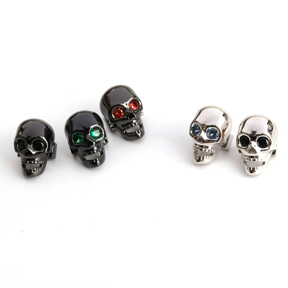 Пустые глаза Череп голова бусины крутой панк браслет шарм сделай сам ювелирные изделия