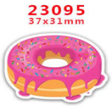  Cartoon Doughnut Desserts Pattern Resin Planar Flat Back For Refrigerator