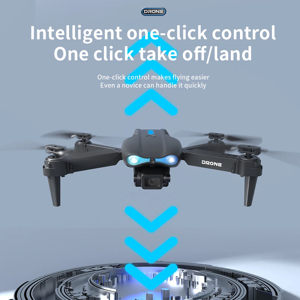 High Quality Foldable Mini e99 Pro RC Drone with Dual Camera 4K HD Professional Remote Control Long-lasting Toy Drone Convenient