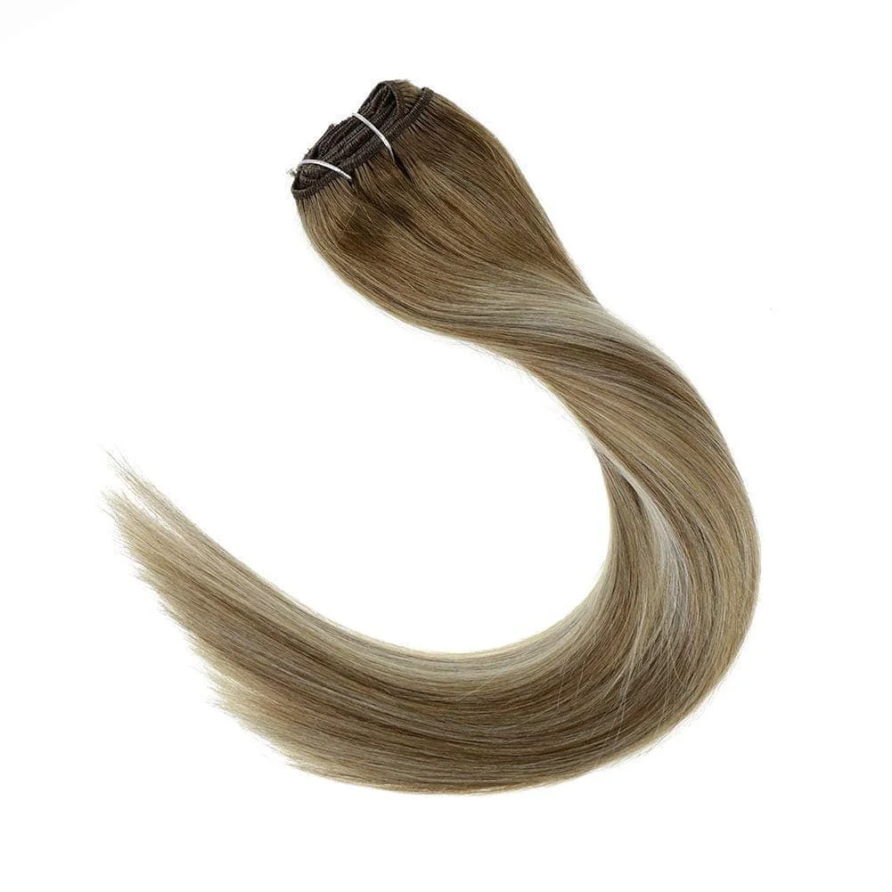 Clip in Hair Extensions Human Remy Hair Extensions Factory Supplier  Double Draw Cuticle Intact Virgin Hair  Clip In Extensions