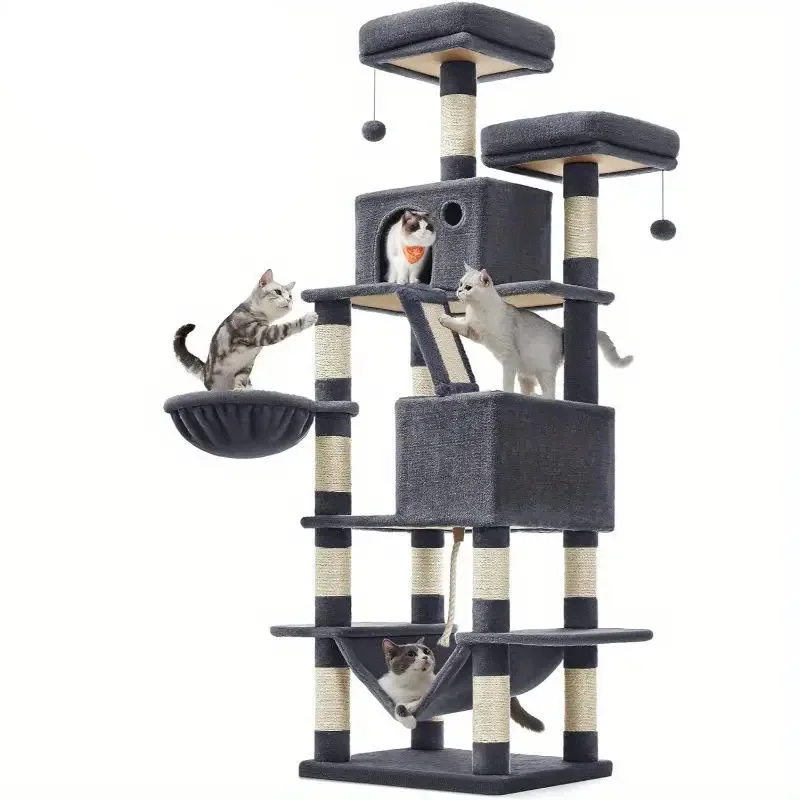 Original manufacture Large Cat Tree Tower Scratching Post Kitten Condo Activity Centre Climbing Frame