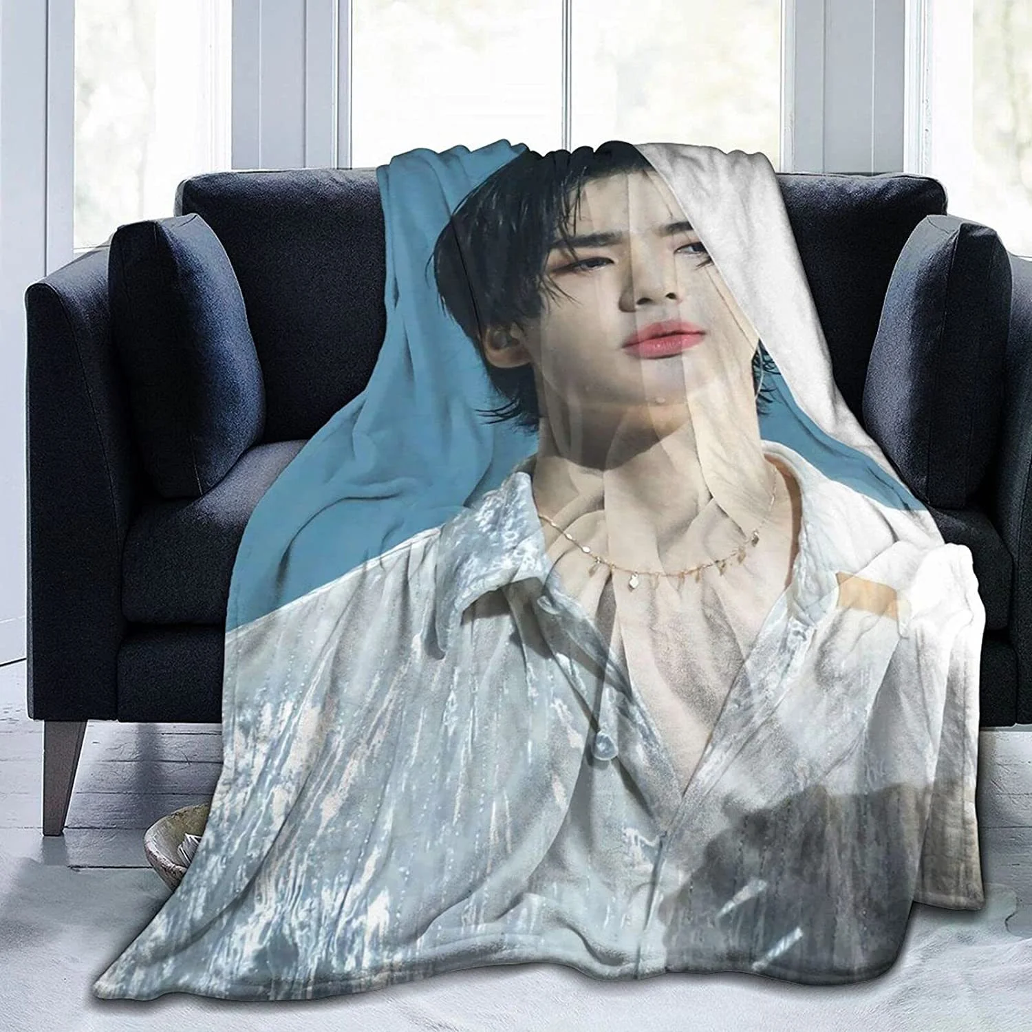 Детское 3D одеяло Kpop Stray Фланелевое дышащее в Корейском стиле супертеплые постельные принадлежности для путешествий