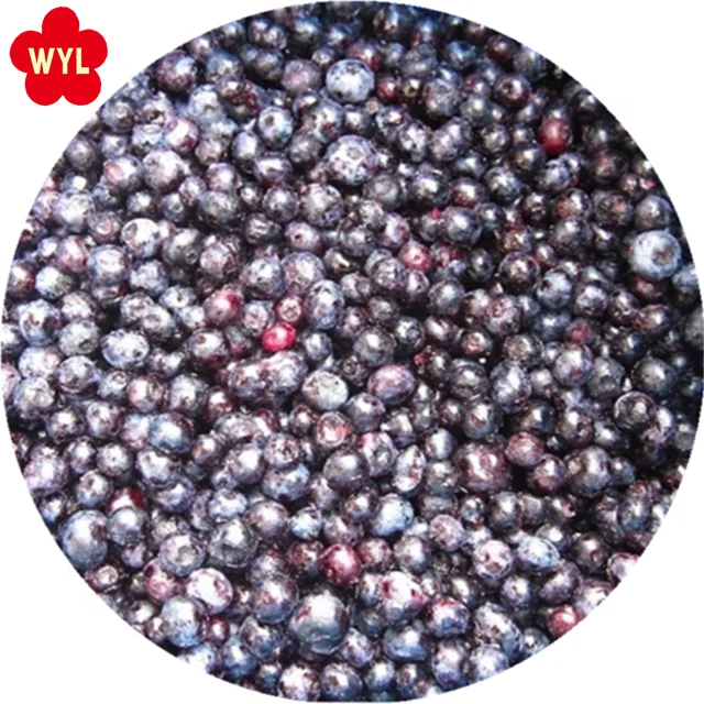 China export frozen fruit IQF blueberry for juice/beverage/puree with cheap factory price