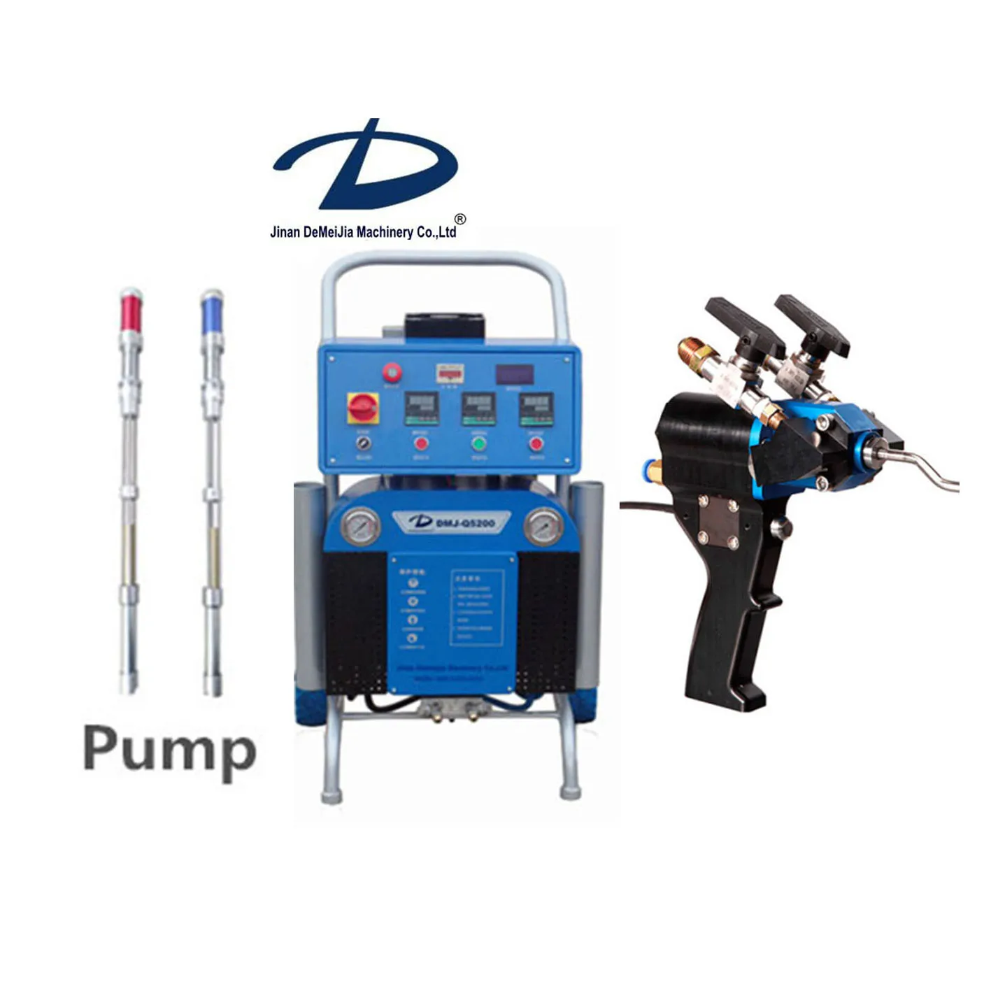 DMJ hot sale high pressure pu polyurethane foam making machine for wall roof