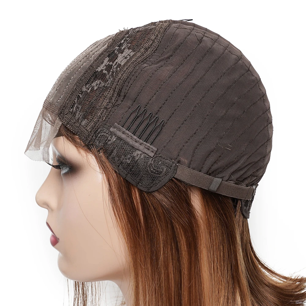 Hot Sale Piano Color Best quality P4/27 Bobo Short hair Lace wigs 100% human hair  lace Transparent