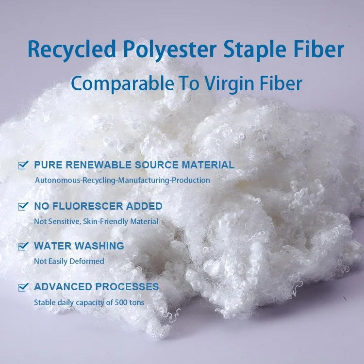 RUNHUNT GRS HCS Hollow Conjugate Polyester Staple Fibra Siliconada hc 15d/64mm