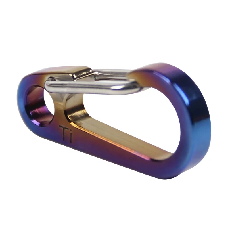Rover Camel Multi-Functional Titanium Quick Release Carabiner Keychain Hiking Locking Buckle