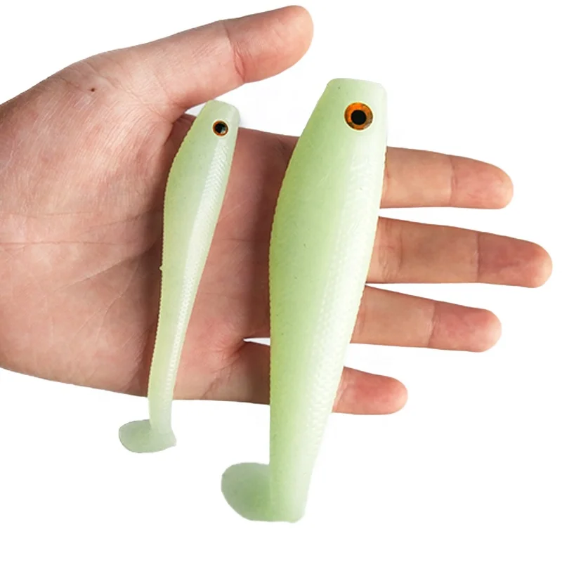 simulation  T-tail  soft baits 6g /36g luminous Bait Fish Lure  Artificial Fishing Lure soft baits