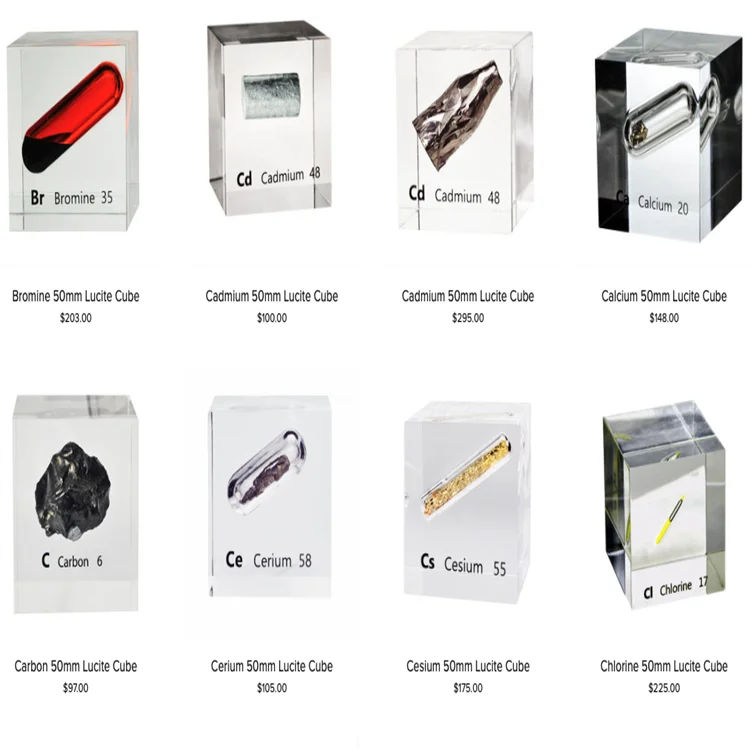 Acrylic Periodic Table Display Elements Student Teacher Gift Craft Decoration Acrylic Periodic Table for Lab Aids