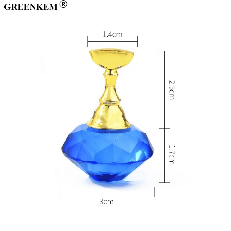 New Reusable Crystal Acrylic Nail Practice Stand Magnetic Lotus Base Nail Display Stands Magnetic Nail Practice Display Stand