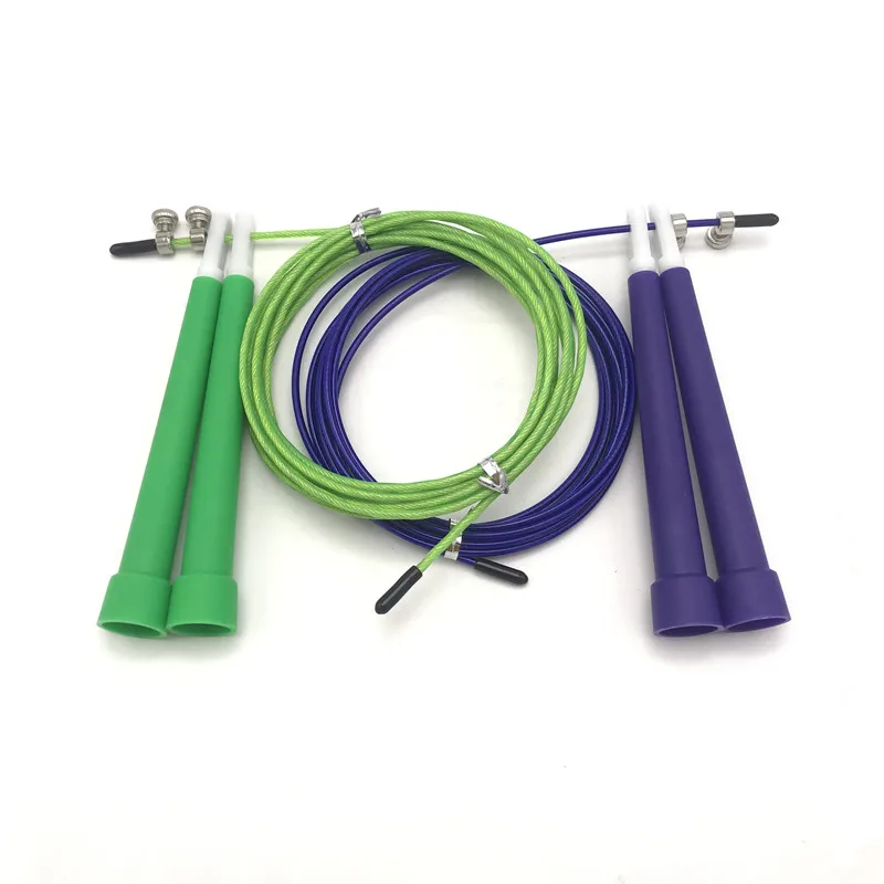 Women and men workouts power training improve strength adjustable skipping rope