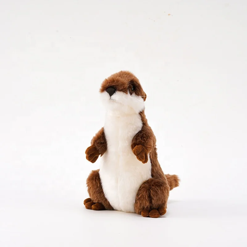 Kids toys suppliers custom life-like stuffed animal beaver plush toys cute soft otter sea toys