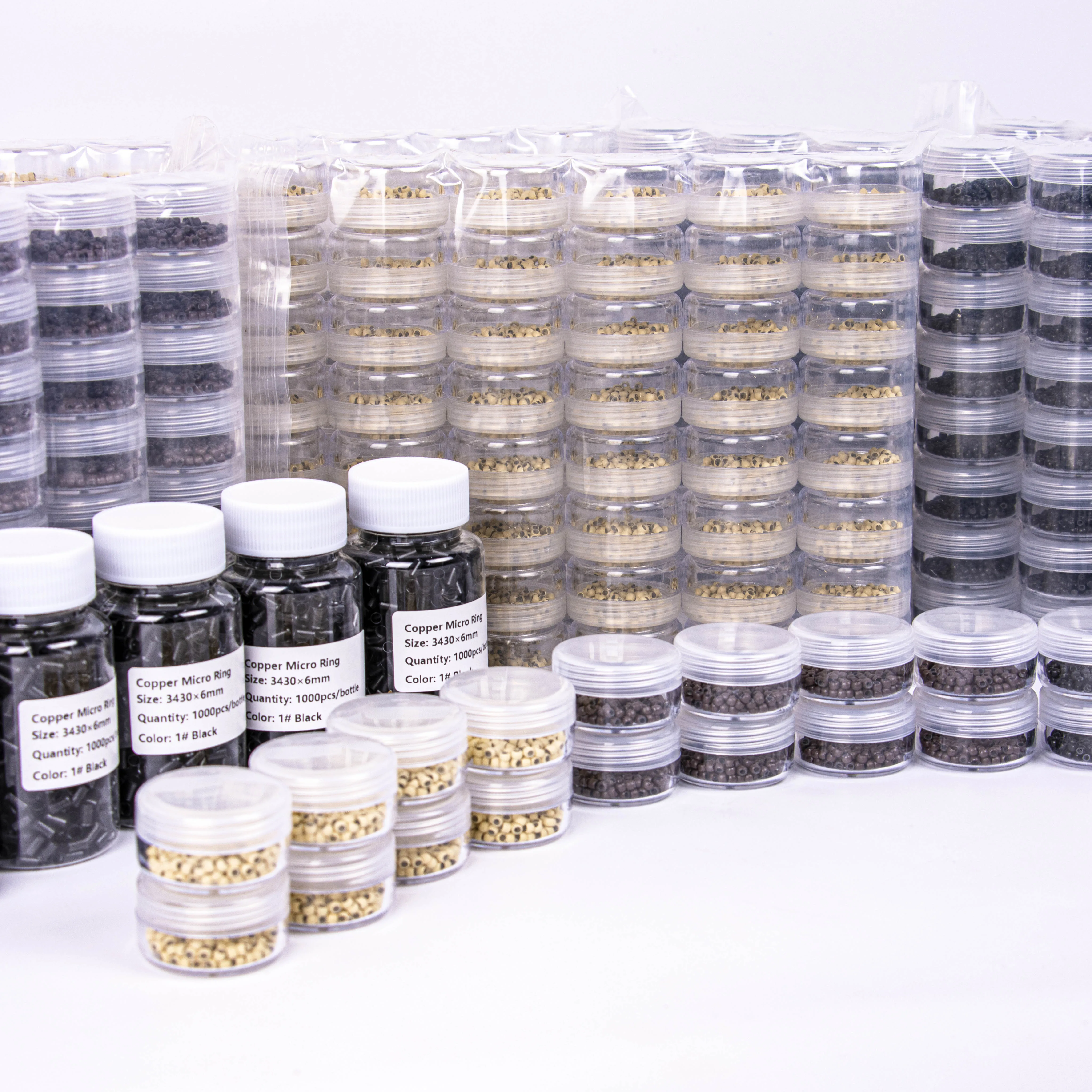 Honor Factory Wholesale Keratin Hair Extensions Tools Micro Ring Nano Beads Human Hair Extension